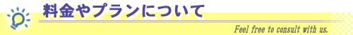 料金やプランについて